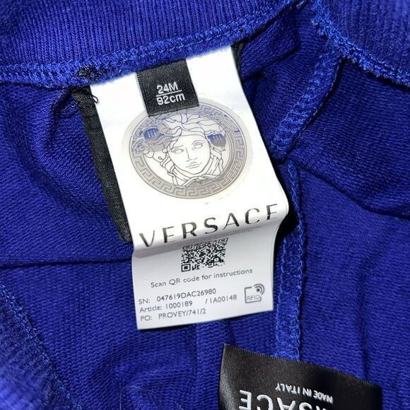 VERSACE BOYS COTTON LOGO SHORTS 24M - Picture 6 of 6